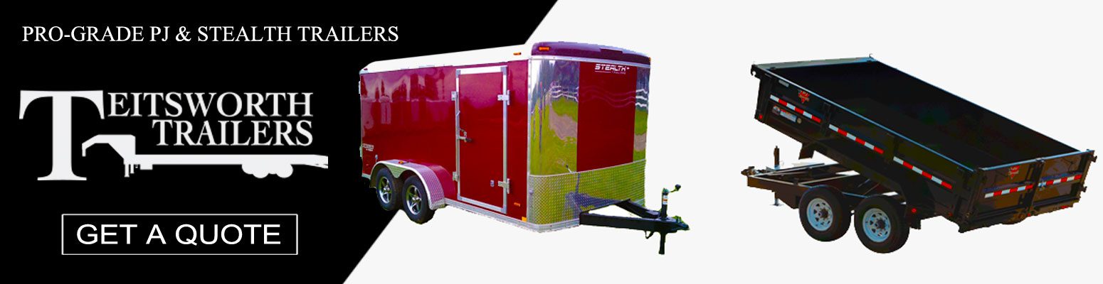 Teitsworth Trailers high quality, professional grade PJ and Stealth trailers